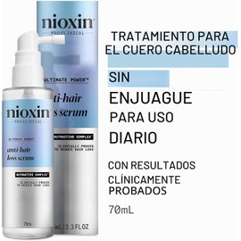 Nioxin Tratamiento del Cuero Cabelludo Anticaída Cabello Mujer y Hombre - Sérum Sin Aclarado para Cabello Débil, con Cafeína y Niacinamida (70ml)