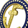 Tubal Cain Masonic Auto Emblem Car Decal Blue & Gold