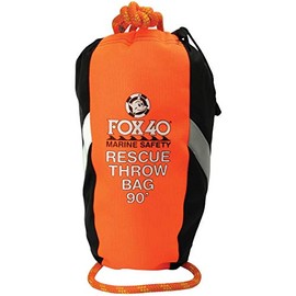 Fox 40 Rescue Throw Bag, 90 Feet of Rope, Orange