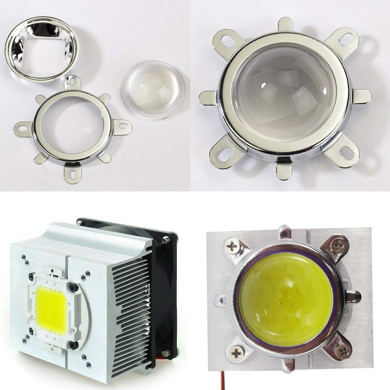 Tesfish Aluminium Heatsink Cooling Fan + 44 mm Lens 60