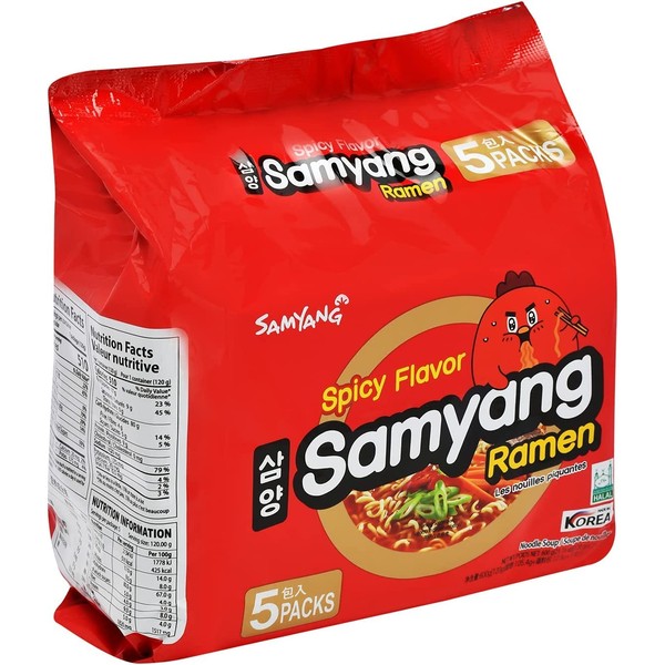 Samyang Ramen - Fideos coreanos, selección variada Paquete de 5