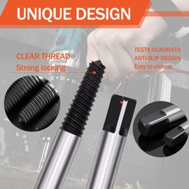 6 Piece Screw Extractor Set, Left Extractor Set, Screw Extractor Set, Screw Extractor Set, Screw Extractor Set, Screw Extractor Set for Damaged Pipes, Screws