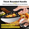 2-in-1 Pizza Cutter Rocker Blade with Herb Stripper Holes, Sharp