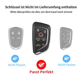 T-carbon Car Key Case Compatible with Corvette, Fibre Optic Key Case Compatible with Corvette C8 2020 2021 2022 2023 2024 (Red)