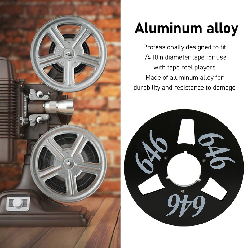 1/4 10in Take Up Reel 3 Holes Open Reel Aluminum