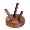 Softball Holder Wooden Baseball Stands for Display,3.2"x3.2"x 2.8"