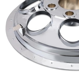 CHEDA Wheel Cover Hub Caps Golf Cart, Compatible with Yamaha/EZGO Club Car Set of 4 10" Chrome Silvery