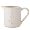 Bloomingville Milk Jug Winter White with Christmas Tree 145 ml