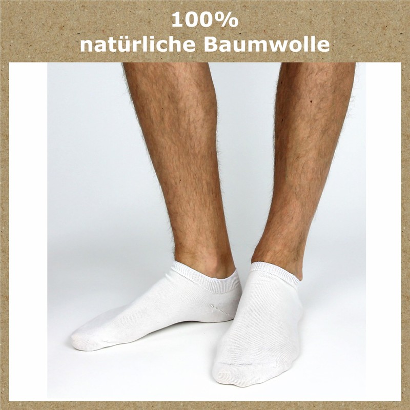 Gawilo 8 Pairs Natural Cotton Sneaker Socks - Women and