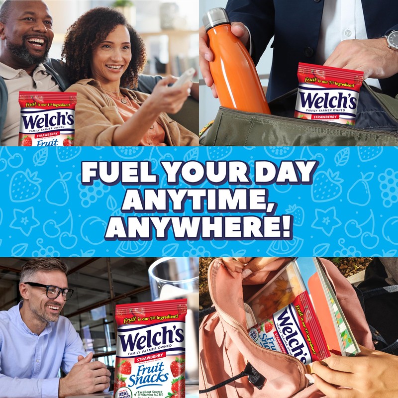 Welchs Strawberry Fruit Snacks, 5-Ounce (Pack of 12)