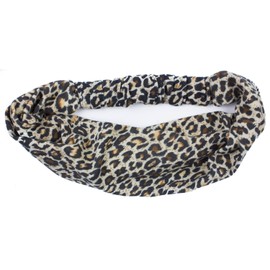 Mytoptrendz® Ladies Animal Print Headband Fabric Wide Soft Boho Hairwrap Strechy Elasticated Hairband Bandana Elastic Fashion Yoga Hair Bands Women Girls Fashion Hair Accessories (Leopard print)