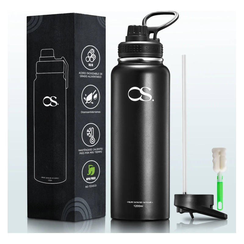 Termo De Acero Doble Pared Inoxidable Con Fría/caliente 40oz