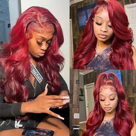 GzorOuzr 5X5 1B99J Body Wave Human Hair Wigs Highlight Brazilian Remy Hair Wigs For Women 130% Density Glueless Brown Wig Frontal Wigs 26 Inch