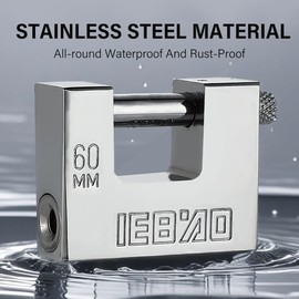 Heavy Duty Lock for Shipping Container, Secure Outdoor Lock Perfect for Fences, Gates, Sheds, Toolboxes, and More,Resist Cutting Padlock with 3 Key (70mm)