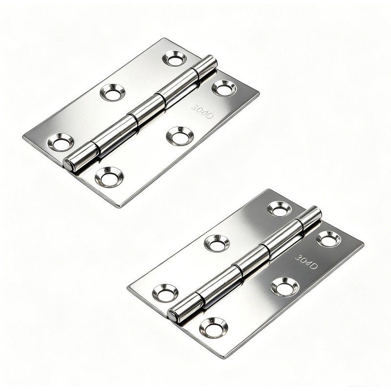 8 Pcs 2.64 Inch Door Butt Hinges, Stainless Steel Folding