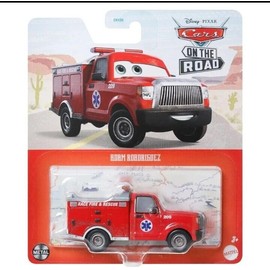 Hot Wheels Monster Trucks Pixar Cars Adam Roadriguez (Race Fire & Rescue), 2023 On The Road