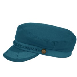 Epoch hats Gorra Plana de Lana para Hombre con diseño de Pescador Griego, Color Verde Azulado, Large-X-Large