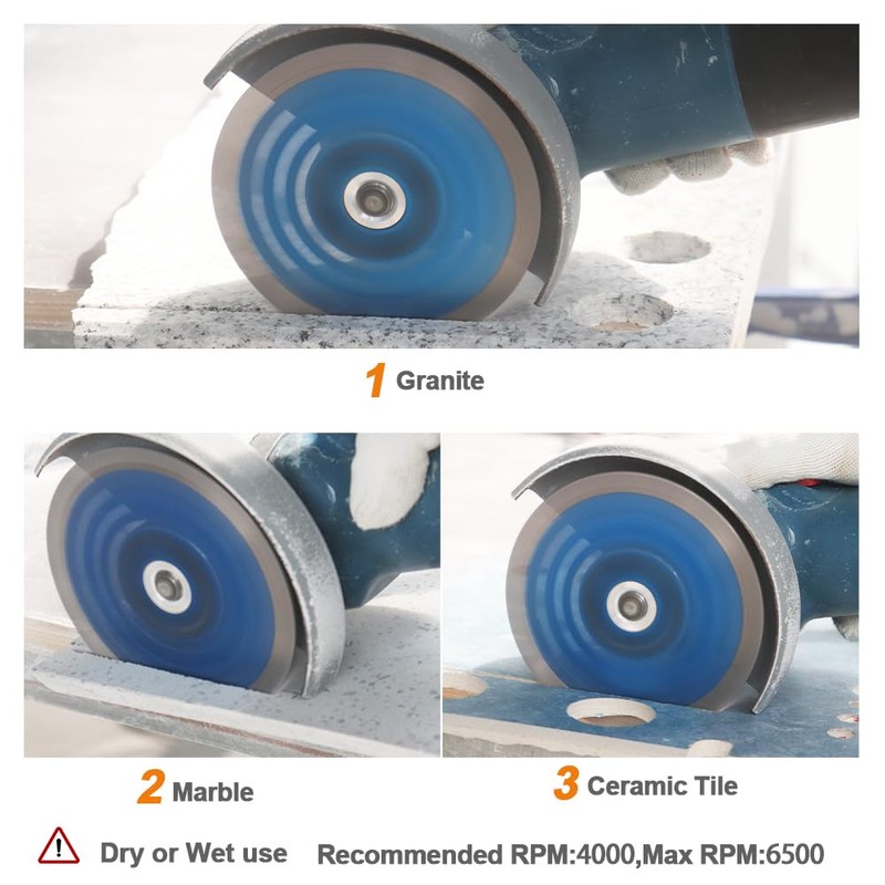 Diamond Granite Cutting Blade 9"- BRSCHNITT Diamond Saw Blade Cut