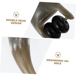 Healvian 1pc Horn Massage Wheel Dual Body for Muscle Relief Precision Massage Roller for Neck Back and Legs for Relaxation and Circulation