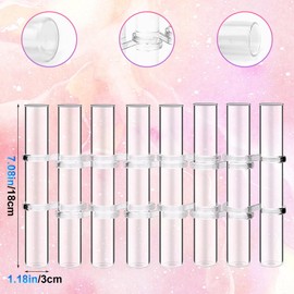 OneNine Hinged Flower Vase, Tube Hinged Vase for Flowers, Test Tubes Flower Vases Plant Vase Decor Set with Brush, Great for Living Room, Office, Library, Conference Room Decoration (Large 8pcs)