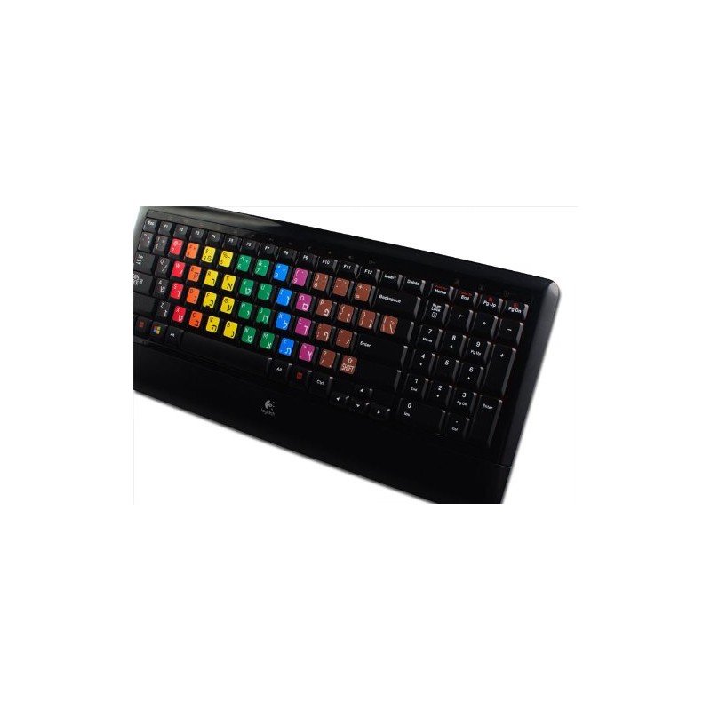 Learning English Hebrew with NIKUD Colored New Keyboard Decals