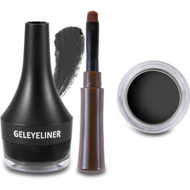 Boobeen Eyeliner, Waterproof Gel Eyeliner, Smudge Proof, Eyeliner, Gel Makeup, Highly Colored Eye-Makeup Set, Easy to Apply, Long Lasting, All Day Use, Black