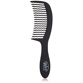 WetBrush Detangling Easy-Glide Comb - Wave Tooth Design with Large Surface for Effortless Combing Through Tangles The Wet Brush Comb is Gentle on Hair, For All Hair Types, Black