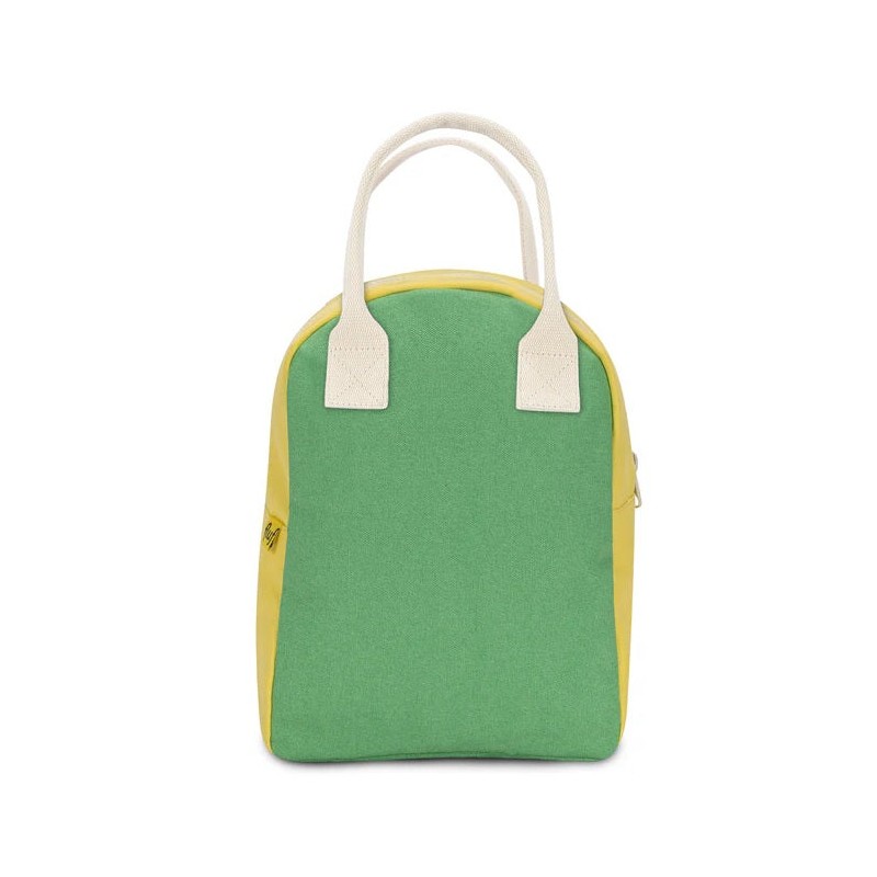 Fluf Zipper Lunch Bag (Various Designs), Solid Black