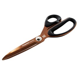 TITECH Pro 9" Left-Handed Dressmaker's Scissors - High Carbon Stainless Steel, Titanium Coated, Premium Sewing Shears for Tailoring, Quilting, and Fabric Cutting