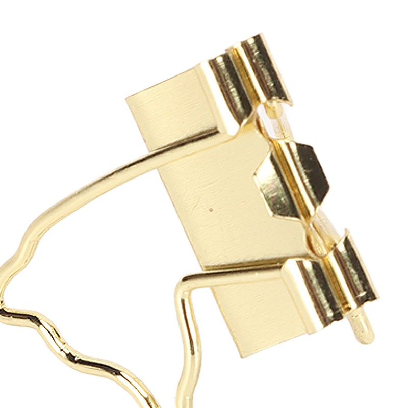 100pcs Binder Clips Strong Clamping Force Rust Prevention Metal Portable