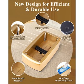 Allyplay 2025 Upgraded Shoe Cover Dispenser Automatic Machine with 200pcs Disposable Covers and Fits Most Shoes Size, Ideal Indoor Use for Home, Office, Hospital, Factory, Laboratory