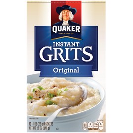 Quaker Instant Grits, Original, 12 Packets Per Box (Pack of 12 Boxes)