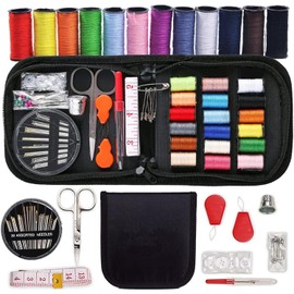 Kit de Costura,Accesorios de Costura Premium y Estuche de Transporte, Kit de Costura Profesional, Perfecto para Uso Familiar / de Viaje / Adulto / Principiante / Emergencia, Dedal, Hilo, Aguja, Cinta Métrica (70)
