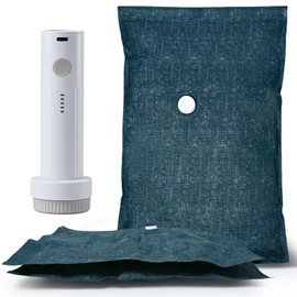 Umimile Reusable Travel Vacuum Bags with Electric Pump - 2 Medium Compression Bags for Luggage & Suitcases | Save Space, Organize Gear (2PC + PUMP)