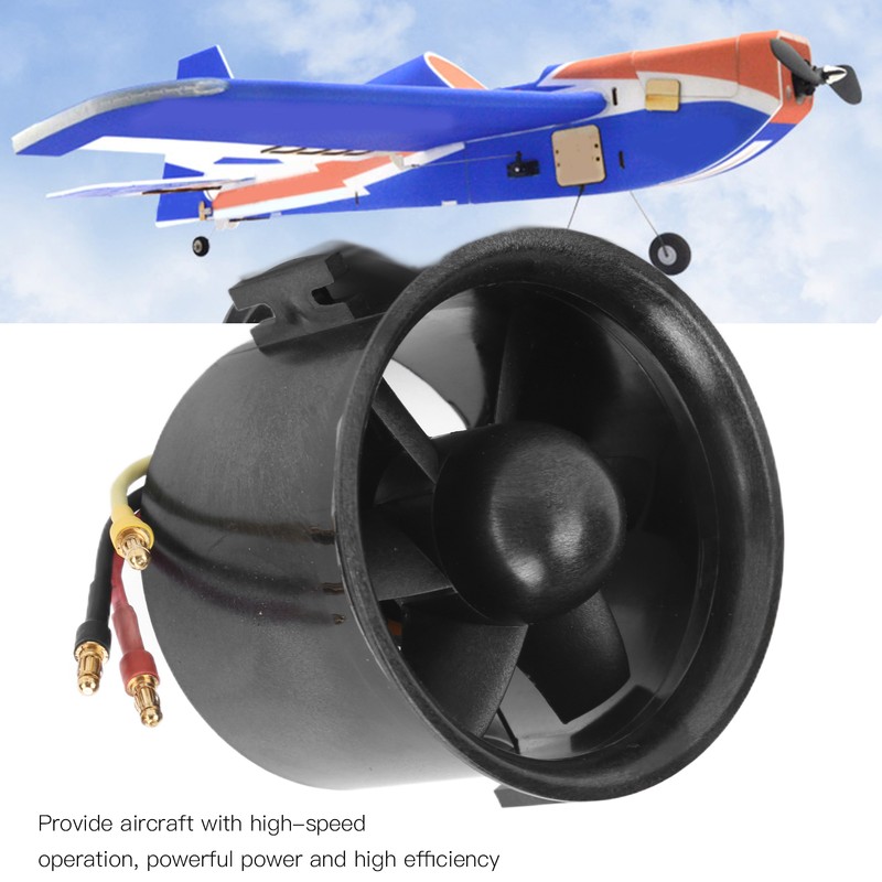 Ducted Fan 6 Blades 70mm High Rigidity Brushless Motor for