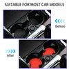 AUCELI Car Cup Holder Coasters, 4PCS Non-Slip Silicone Vehicle Insert