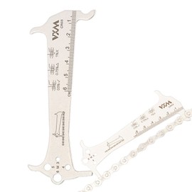 VIEVRE Chain Wear Gauge, Chain Gauge Bicycle, Chain Wear Chain Gauge, Chain Gauge, Disc Brakes (for Shimano, Avid, Hayes, Magura) Riveting Tool, Chain Gauge