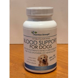 Nutrition Strength Blood Support for Dogs 120 Tablets EXP 12/27