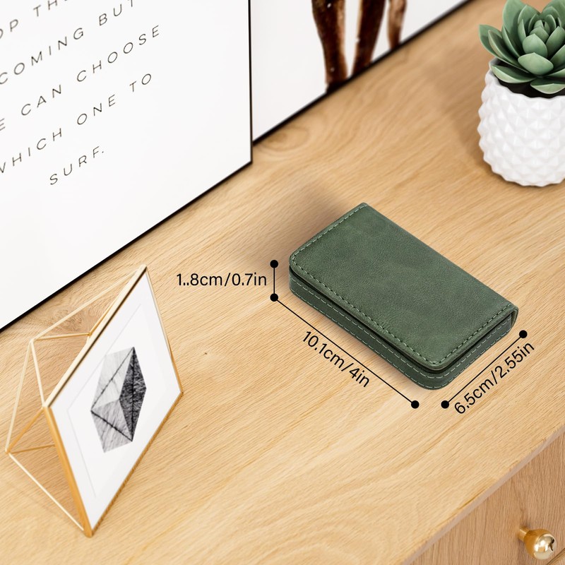 JONYEE Business Credit Card Holders, Magnetic Sealing Anti Drop, PU