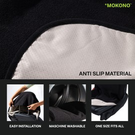 MOKONO ® Car Seat Cover – One Size – Black – for All Cars – Car Seat Protector for the Front Seats