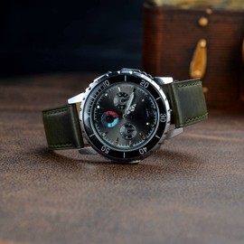 BISONSTRAP Genuine Leather Watch Band, 0.7 inches (18 mm), 0.7 inches (19 mm), 0.8 inches (20 mm), 0.9 inches (21 mm), 0.9 inches (22 mm), 0.9 inches (23 mm), 0.9 inches (24 mm), Horwin, Leather Watch