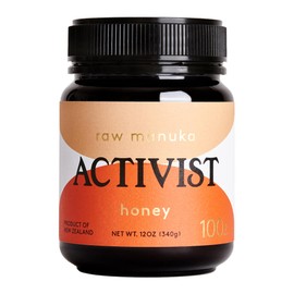 ACTIVIST Raw Manuka Honey 100+MGO | Product of New Zealand | Certified Non-GMO | BPA-Free Jar (12 oz| 340 g)