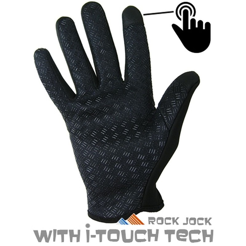 Adults Sports Activity "Touchscreen" Fleece Lined Gloves by RockJock