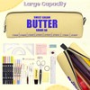 Pencil Case,Funny Butter Sticks Pencil Pouch,Large Capacity Pencil Box Secondary