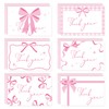 Whaline 30 Packs Pink Bow Thank You Cards Coquette Bowknot