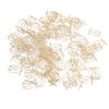 100Pcs Gold Paper Clips Cute Shape Stainless Steel Multifunction Metal
