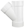 NDS 4P08 PVC S&D 45° Wye, 4-Inch, for Hub X