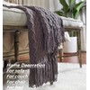CREVENT Knitted Decorative Throw Blanket for Couch Sofa Chair Bed,