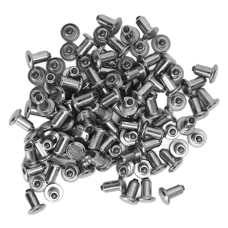 QANYEGN 100PCS Tire Studs Silver, Car Tire Snow Spikes, Universal