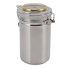 Cigar Jar Stainless Steel Silicone Ring with Hygrometer Waterproof Sealed